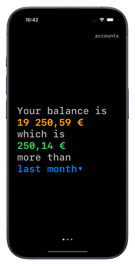 Balance Screen