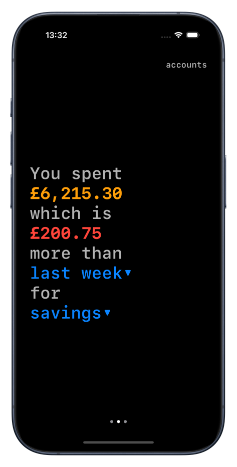 Spending Screen